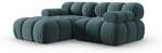 modulares Ecksofa BELLIS 3 Sitzplätze Hochglanz Petrol