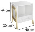 Bücherregal für Kinder Weiß - Holzwerkstoff - 40 x 44 x 30 cm