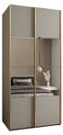 SCHWEBETÜRENSCHRANK LUX Beige - Gold - Breite: 120 cm