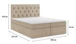 cm BLANO 140 CS2303 cm Boxsingbett Beige