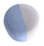 Pouf rond IRIS Bleu - Textile - 45 x 30 x 45 cm