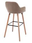 Tabouret de bar ELEANA Lot de 2 Beige