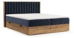 Boxspringbett Komorebi Marineblau - Breite: 140 cm - H3