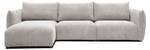 4-Sitzer Ecksofa Tauer Creme - Ecke davorstehend links