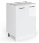 Meuble bas de cuisine R-Line 29240 Blanc brillant