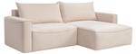 Canapé convertible ASTURIO Beige - Textile - 160 x 76 x 242 cm