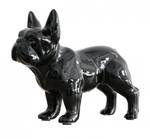 Statue décorative Bulldog français Noir - Porcelaine - 24 x 20 x 10 cm