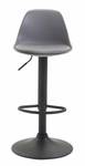 Tabouret de bar Kiel Gris - Noir