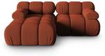 modulares Ecksofa BELLIS 3 Sitzplätze Braun