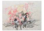 Acrylbild handgemalt New Cognition Pink - Weiß - Massivholz - Textil - 104 x 78 x 4 cm