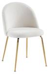 Chaise MELBOURNE Lot de 2 Blanc - Textile - 55 x 77 x 50 cm