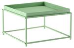 Table Basse Teltow avec Plateau Vert - Métal - 59 x 36 x 59 cm