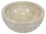 Waschbecken Marika Beige - Naturfaser - 35 x 15 x 35 cm