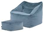 Sitzsack Natalia mit Hocker Himmelblau