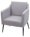 Fauteuil de salon H93a Gris - Textile - 70 x 92 x 70 cm