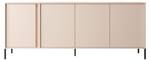 Kommode DAST COD203 4D Beige - Holzwerkstoff - Kunststoff - 203 x 82 x 40 cm