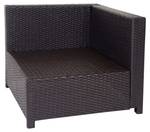 Poly-Rattan-Garnitur Gela Braun - Metall - Kunststoff - Polyrattan - 225 x 63 x 150 cm