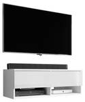 TV-Schrank Alyx 100 cm Weiß mit LED Weiß - Breite: 100 cm