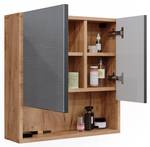 Bad Spiegelschrank Irma 42845 Braun - Grau - Holzwerkstoff - 54 x 55 x 17 cm