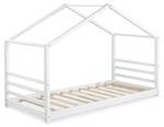 Lit enfant Vardø Pin 90 x 200 cm Blanc - Bois massif - Bois/Imitation - 98 x 142 x 206 cm