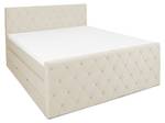 ABU DHABI Boxspringbett mit Bettkasten Beige - Breite: 180 cm