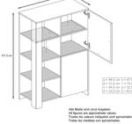 Highboard Canto Hochglanz Weiß - Weiß