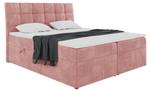 Boxspringbett Drago Rosé - Breite: 120 cm - H4