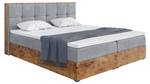 Boxspringbett Lofty 8 Grau - Breite: 189 cm - H3