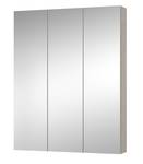 Spiegelschrank Arianna Braun - Weiß - Holzwerkstoff - Glas - 80 x 100 x 15 cm