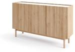 Buffet BOHO SB144 3D Beige - Bois manufacturé - Matière plastique - 144 x 83 x 37 cm