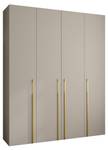 Drehtürenschrank Como 3 Beige - Gold - 200 x 50 cm