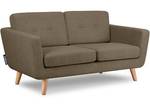 TAGIO II Sofa 2 Personen Braun - Massivholz - 153 x 80 x 88 cm