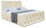 Boxspringbett - AMAY Beige - Breite: 180 cm - H3