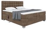 Boxspringbett Edison Braun - Breite: 127 cm