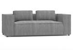 Cord Sofa 2 sitzer Rouen Hellgrau