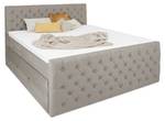 Boxspringbett HOLLYWOOD mit Bettkasten Grau - Breite: 180 cm