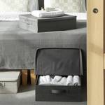 Aufbewahrungsbox Unterbett SOFT Grau - Textil - 30 x 22 x 40 cm