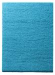 Shaggy-Teppich Barcelona Blau - Kunststoff - 100 x 3 x 400 cm