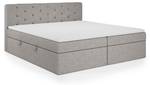 Boxspringbett Pekin Hellgrau - Breite: 162 cm