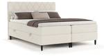 Boxspringbett Gwen mit Topper Creme - Breite: 200 cm