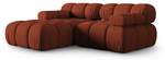 modulares Ecksofa BELLIS 3 Sitzplätze Braun