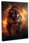 Leinwandbild Fiery Tiger I 70 x 105 cm