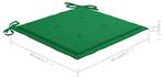 Coussin de chaise 3005021-2 (lot de 4) Vert - 40 x 40 cm