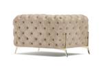 Chesterfield Sessel Klareno Beige - Grau