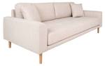 Sofa Lido Braun - Holz teilmassiv - 210 x 76 x 93 cm