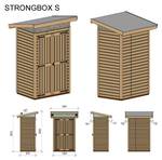 Holz Gartenhaus StrongBox S Durchscheinend