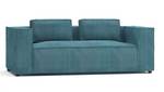 Cord Sofa 2 sitzer Rouen Türkis