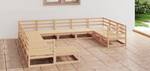 Garten-Lounge-Set (12-teilig) 3009732-1 Braun - Holz