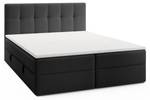 Boxspringbett Oreno Royal Schwarz - Breite: 164 cm