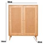 Kommode Dpilegg Braun - Holz teilmassiv - 40 x 110 x 90 cm